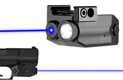 2HY09 Compact 450 Lumen Flashlight & Blue Las...