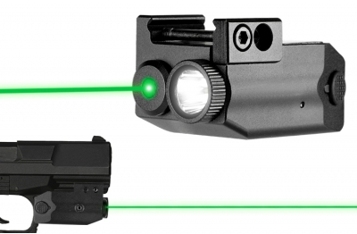 2HY09 Compact 450 Lumen Flashlight & Green La...